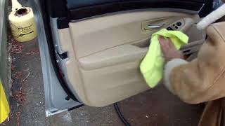 Ultra 5000CVP Steam Cleaner Cleaning Car Interiors [upl. by Bittner]