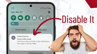 How to Get Rid of SECURE FOLDER Notifications on Samsung Phones [upl. by Gnus]