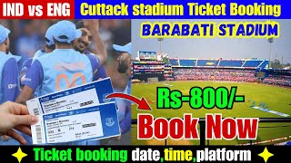 Ind vs Eng Cuttack Tickets BookingpricedateTime platformBook IND vs ENG T20 amp ODI Ticket [upl. by Etessil627]