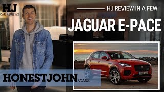 Car review in a few  2018 Jaguar EPace  weird looking and roughbut youll love this Growler [upl. by Aicetel]