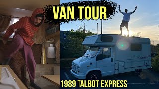 I live in this 1989 Talbot Express  Vanlife UK 🚌 [upl. by Ahsercel]