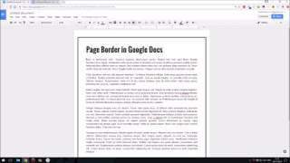 How To Add a Page Border in Google Docs 60 Secs [upl. by Atelahs894]