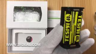 2FdealOriginal Teslacigs WYE 200W TC APV Box Mod [upl. by Delanos]