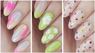 Minimalistic Nail Art 2023 🌸 Fun amp Easy Spring Nail Design Compilation [upl. by Kolnick]