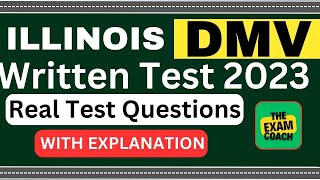 Illinois DMV Written Test 2024 300 Questions with Explained Answers [upl. by Eelyak]