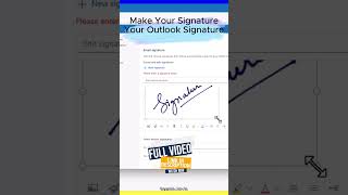 Create amp Use Electronic Signature on PDF Word Outlook amp Excel 3 tutorial esignature esign [upl. by Tompkins794]