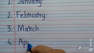 Months of the year January February Marchin English [upl. by Godrich]