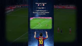 Day 318 318ᵗʰ Messi goal at Barcelona vs Atletico Madrid on December 16 2012 [upl. by Dublin482]