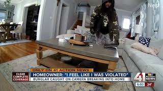 Burglar caught on camera breaking into home [upl. by Nagaer409]