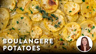 Easy amp Delicious Boulangere Potatoes Side Dish Recipe with Thyme amp Garlic GlutenFree DairyFree [upl. by Qirat422]