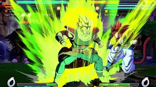 DRAGONBALL FighterZ SS4 Gogeta Ui Goku GTGoku vs SSB Gogeta Vegeta DBS Broly [upl. by Emalia]