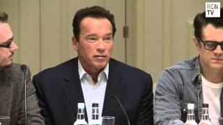 Arnold Schwarzenegger Interview  Acting Return  The Last Stand Premeire Press Conference [upl. by Eak]