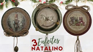 DIY NATAL 2024 3 PLAQUINHASPINGENTES SUPER FÁCEIS E CHARMOSAS 🎄✨ [upl. by Bobette849]