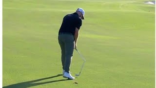 Tyrrell Hatton snaps club in half as Sky Sports commentator goes in on angry golfer [upl. by Ojyma346]