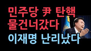 민주당 尹 탄핵 물건너갔다이재명 난리났다 [upl. by Wooldridge]