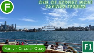 Manly To Circular Quay Onboard one of Sydneys most famous ferries [upl. by Aivart165]