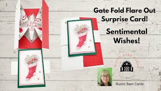 Sentimental Wishes Gate Fold Flare out Surprise Card [upl. by Analise]