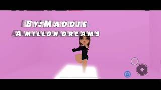 Maddie solo a millon dreams😴‼️NourAlshihaBE [upl. by Annoynek]