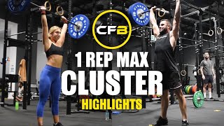 1 REP MAX Cluster HIGHLIGHTS  Crossfit Botany [upl. by Clive432]