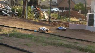 Traxxas Slash VXL 4x4 VS Slash 2WD on Dirt Oval Part 2 [upl. by Fredia]