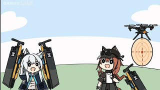 Arknights Rosmontis Learn How to Shot a Drone [upl. by Inttirb]