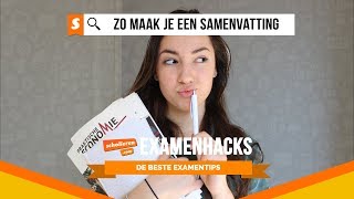 Examenhacks  Zo maak je een samenvatting voor je examen [upl. by Yddet50]