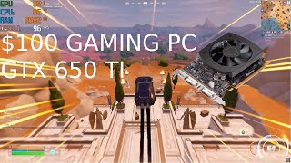 100 DOLLAR PC 🔥 E5  2689  GTX 650ti FORTNITE CHAPTER 5 SEASON 3 BENCHMARK  Performance Settings [upl. by Yessak340]