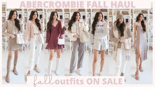 Abercrombie Fall Sale Try On Haul 2023  Cozy  Cute Fall Outfit Ideas [upl. by Remmer]