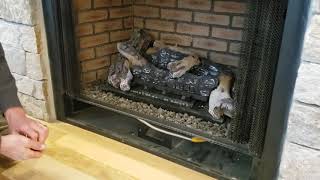 Monessen Vent Free Fireplace Pilot Lighting Instructions [upl. by Llennoj]