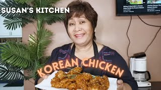 Chicken Wings in Korean Barbecue Sauce korean chicken  Susans Kitchen [upl. by Afra943]