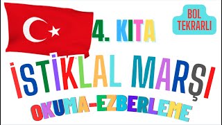 İstiklal Marşı 4 Kıta EZBERLEME 10 TEKRAR istiklalmarşı [upl. by Easton]