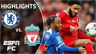 🚨EXTRA TIME THRILLER 🚨 Chelsea vs Liverpool  Carabao Cup Highlights  ESPN FC [upl. by Alyacim]