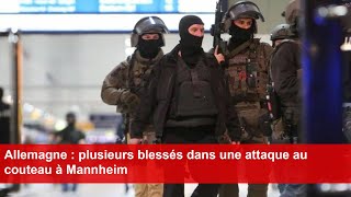 Allemagne  sept blessés dans une attaque islamiste présumée [upl. by Llabmik263]