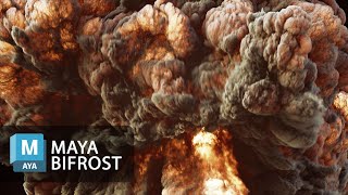 Huge Explosion made with Maya Bifrost [upl. by Psyche]