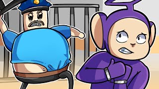 ESCAPE FROM BARRYS JAIL  Tinky Winky Plays Roblox Escape Barrys Prison Run [upl. by Nauj645]