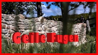 How to GEILE FUGEN in der NATURSTEINMAUER  schnelleinfach Pro Tip [upl. by Adelind]