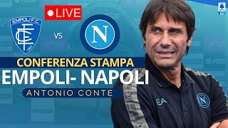 CONTE CONFERENZA STAMPA PRE EMPOLINAPOLI 🎙️ LE PAROLE DI CONTE PRESS CONFERENCE oggi diretta live [upl. by Samoht]