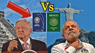 🥊🥊 MEXICO vs BRASIL  Comparación de pasaportes [upl. by Ecyob]