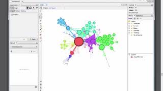 شرح اداوت الشاشة الرئيسية في برنامج Gephi [upl. by Hsotnas]