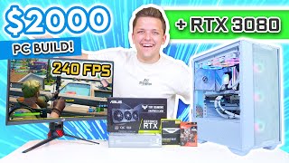 Best 2000 Gaming PC Build 2022 💪 Full Build Guide w Gaming Benchmarks [upl. by Esiuol]