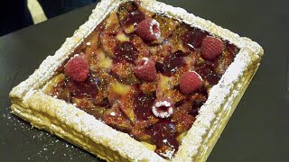 TARTE AUX FIGUES DE LAURENT DUCHÊNE Meilleur Ouvrier de France Pâtissier à Paris  Gourmandises TV [upl. by Eitsyrhc889]