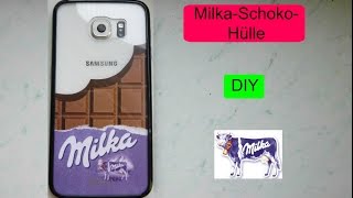 MilkaSchokoHandyhülle  DIY halb transparent [upl. by Gabbi284]