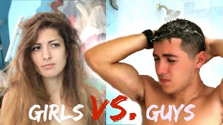 Morning Routine Guys Vs Girls [upl. by Phillada22]