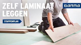 Zelf een laminaat vloer leggen  Vloeren  GAMMA België [upl. by Shanley167]