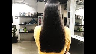 Keratin Treatment  Keratin hair treatment by Pure Brazilian  Cocoon Salon [upl. by Darrow]