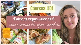 Manger avec 1€ par repas  Une semaine didées repas à petit budget en pleine inflation  JOUR 1 [upl. by Notgnirrac]