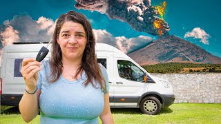 Rescuing our campervan from an erupting volcano 😨 [upl. by Tegirb]