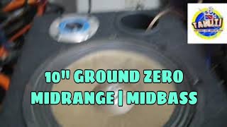 MIDRANGE  MIDBASS  GROUND ZERO BENCH TEST [upl. by Einahpet]