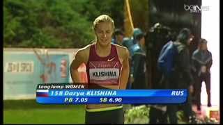 Darya Klishina Дарья Клишина 2014 12v IAAF World Challenge Zagreb September 2nd [upl. by Yknarf]