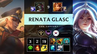 Renata Glasc Support vs Leona  KR Master Patch 1419 [upl. by Auhso]